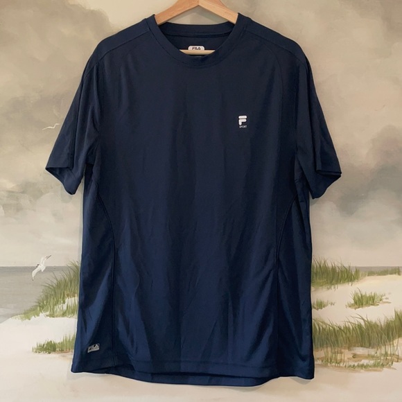 Men’s FILA Activewear T-Shirt M, Navy Blue - Picture 1 of 10